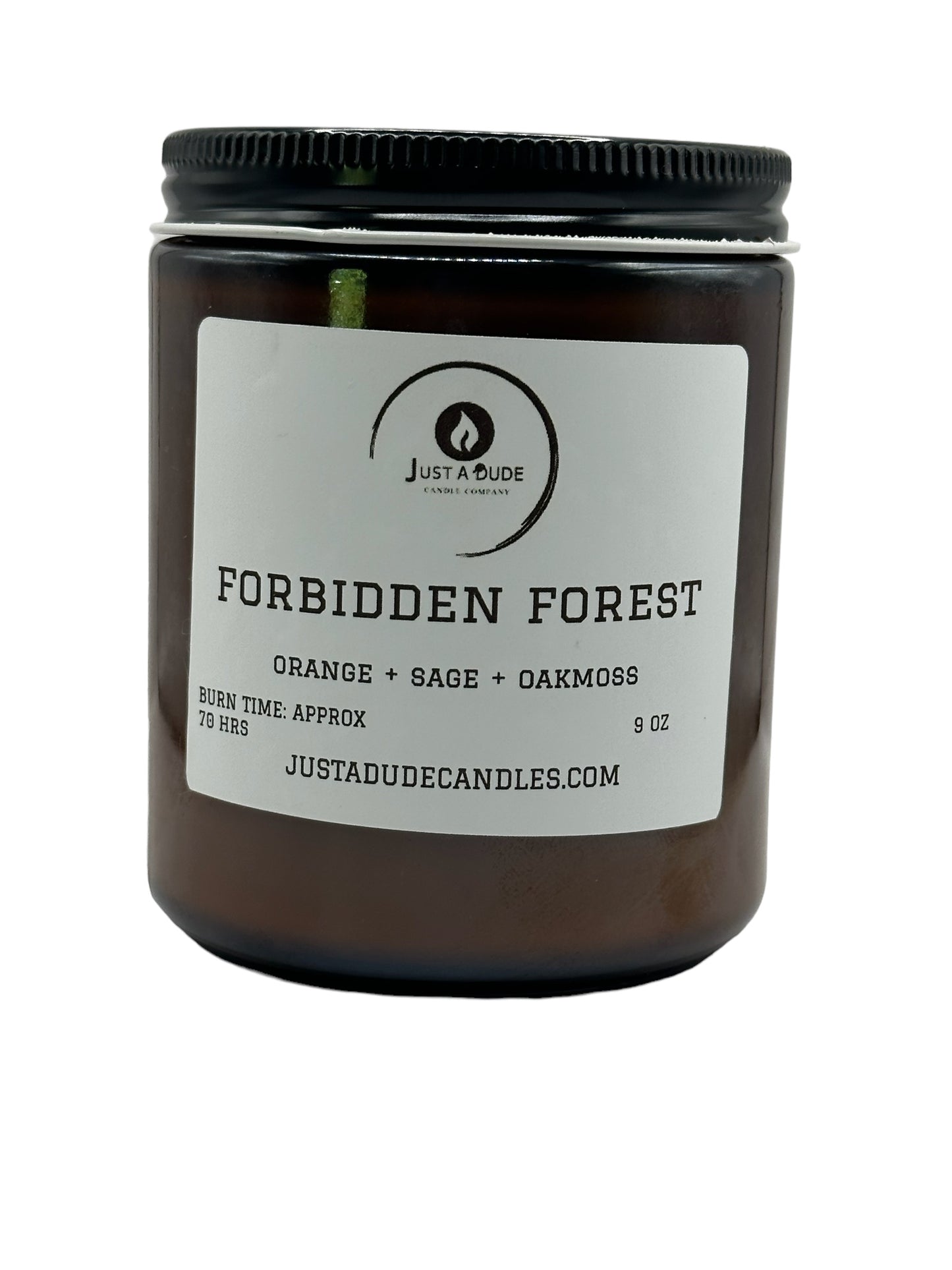 FORBIDDEN FOREST (ORANGE + SAGE + OAKMOSS) AMBER JAR COLLECTION