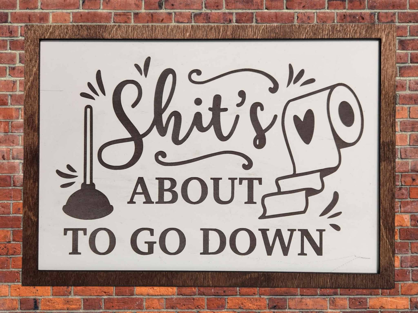 Bathroom sign, Sign, Humor, Unique, Bathroom, Funny, home, decor, sign