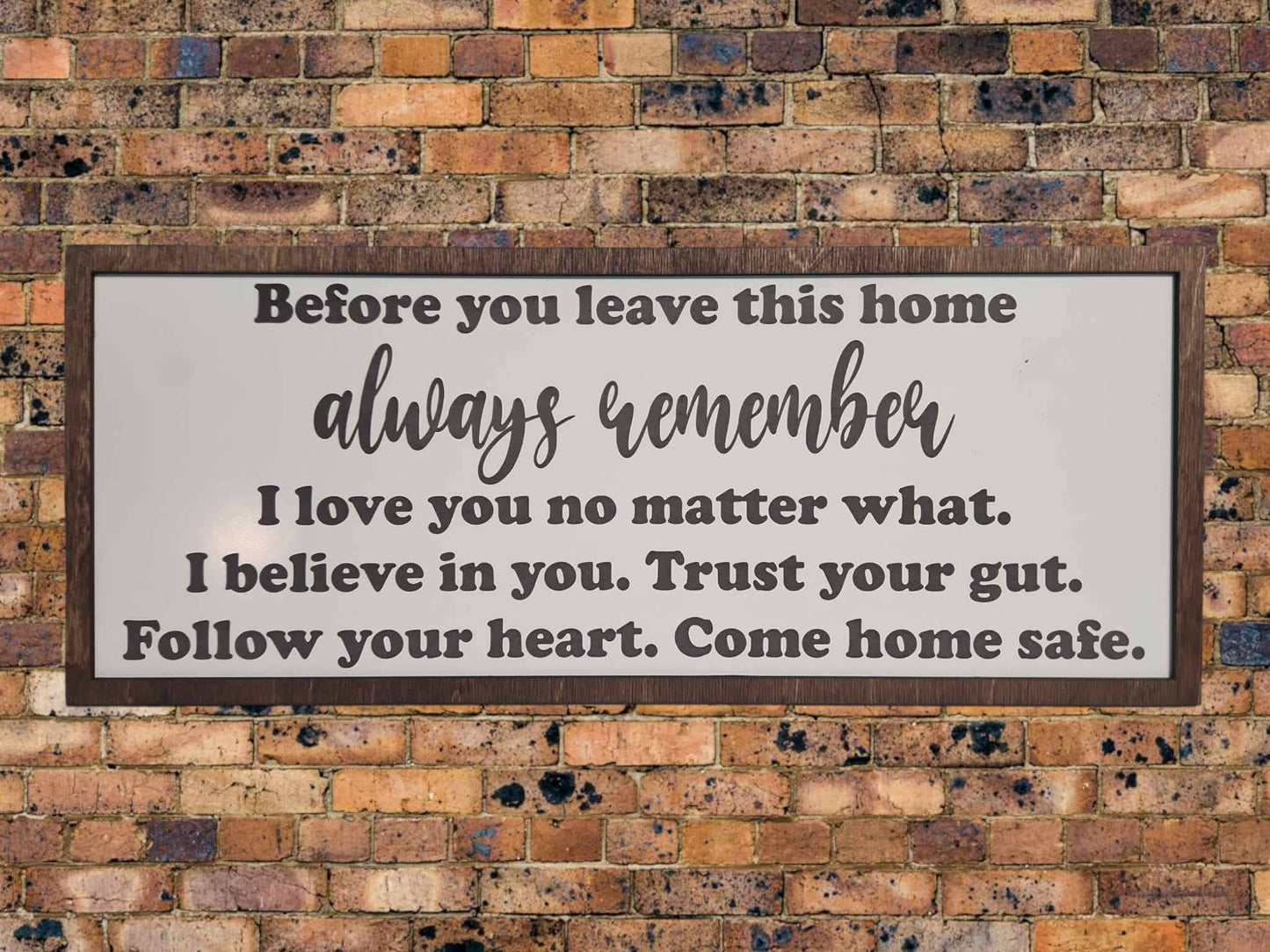 Come home sign -Family sign- entry sign - wall sign