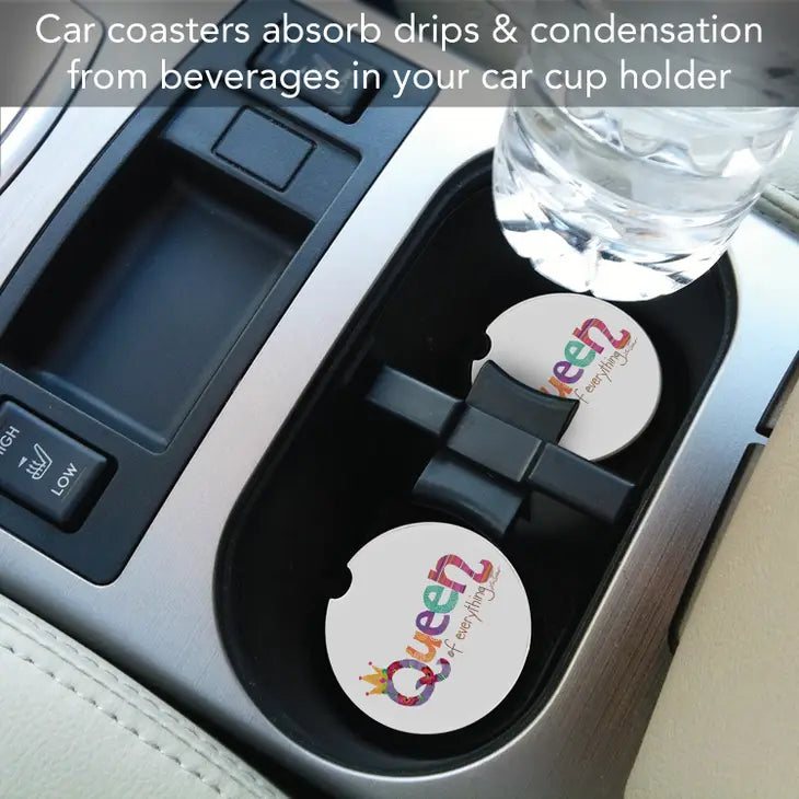 QUEEN Absorbent stone car coaster