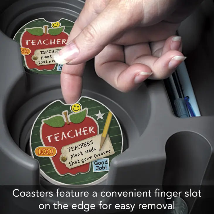 TEACHERS Absorbent stone car coaster