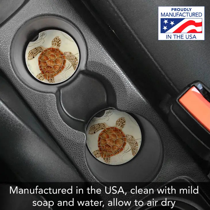 TURTLE Absorbent stone car coaster