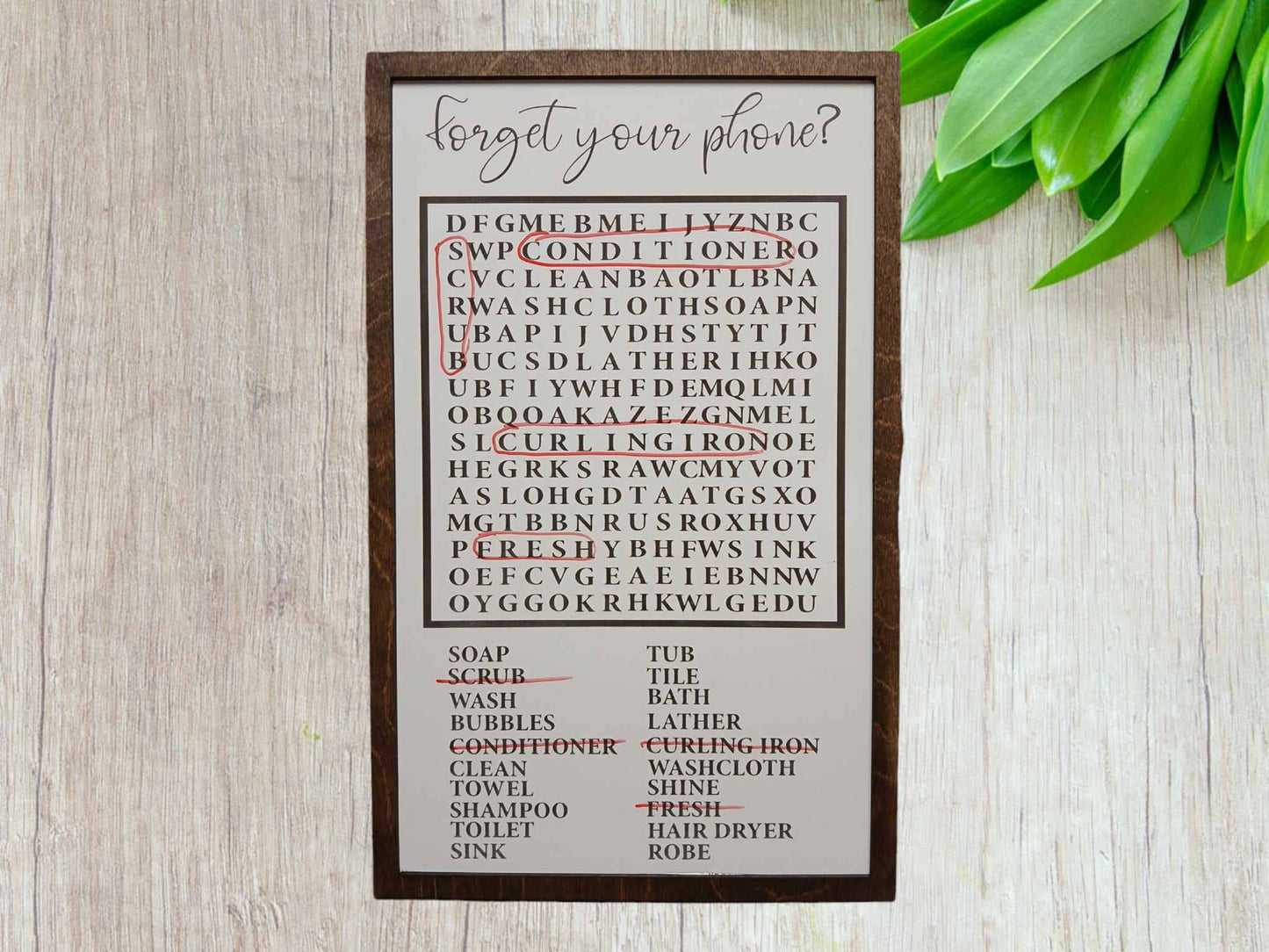 Bathroom crossword puzzle sign, bathroom funny sign, bath