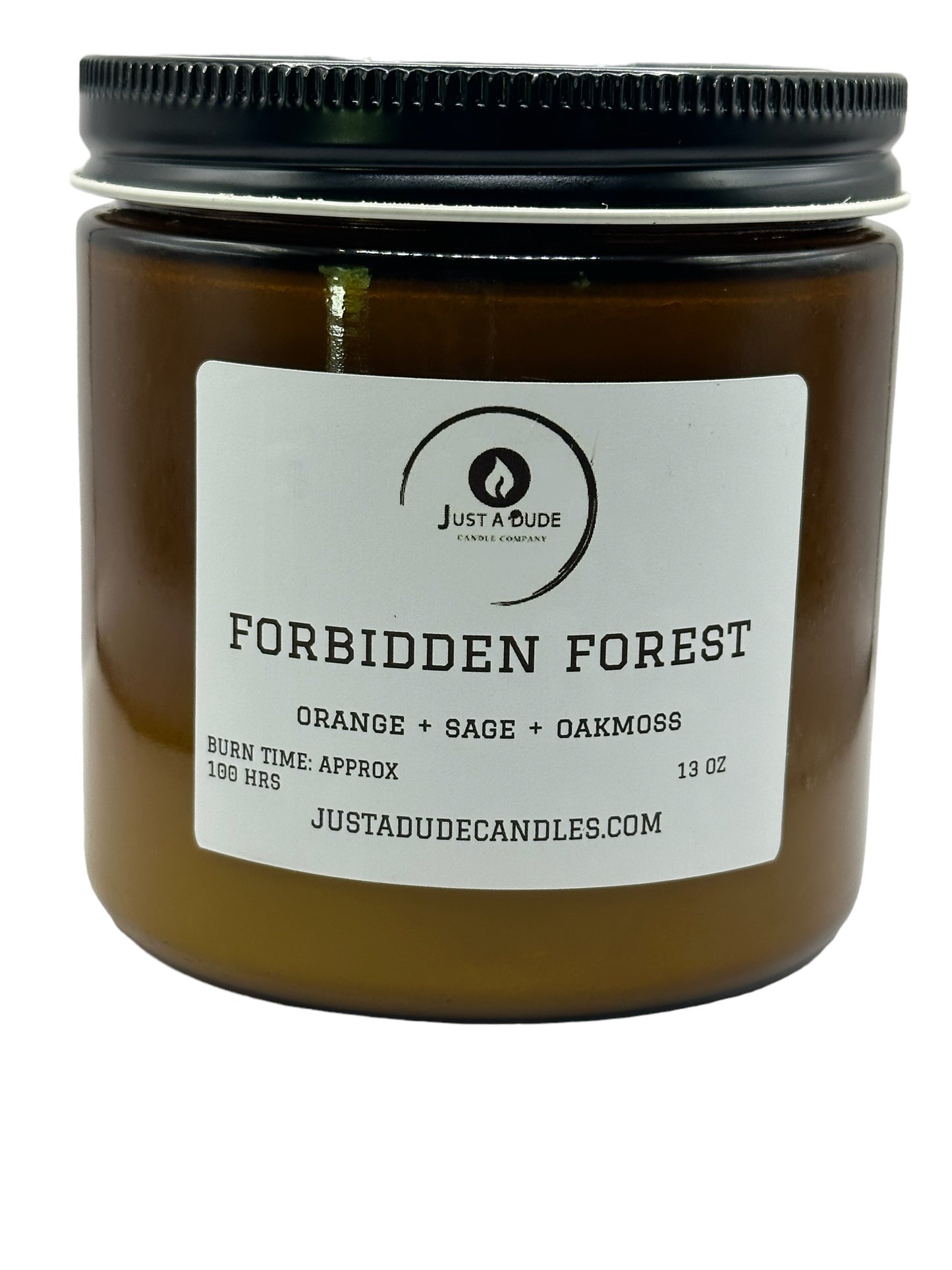 FORBIDDEN FOREST (ORANGE + SAGE + OAKMOSS) AMBER JAR COLLECTION