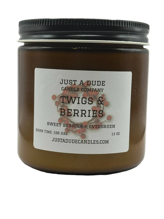 TWIGS & BERRIES (SWEET BERRIES + EVERGREEN) AMBER JAR COLLECTION