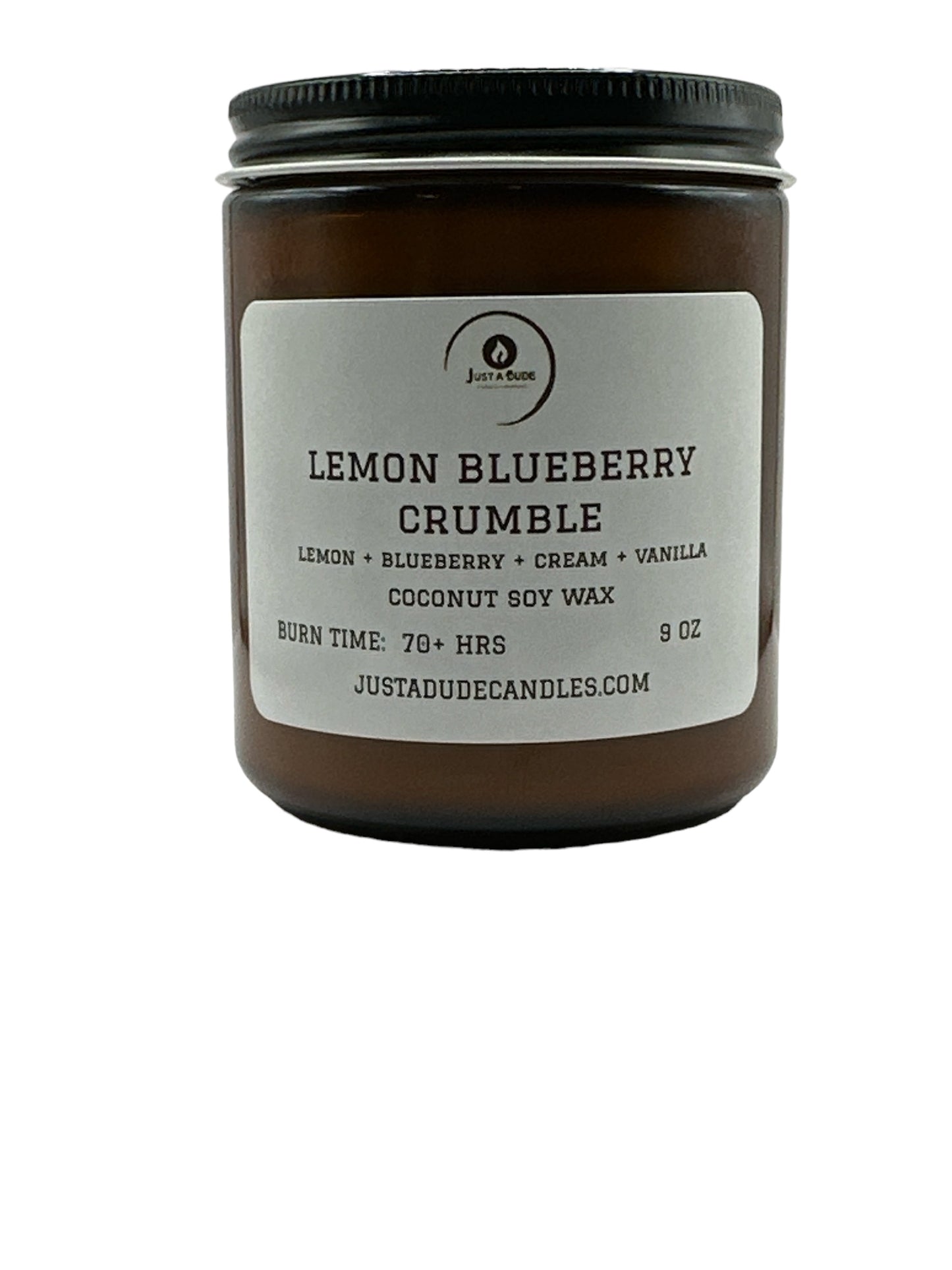LEMON BLUEBERRY CRUMBLE  (LEMON + BLUEBERRY + VANILLA) AMBER JAR COLLECTION