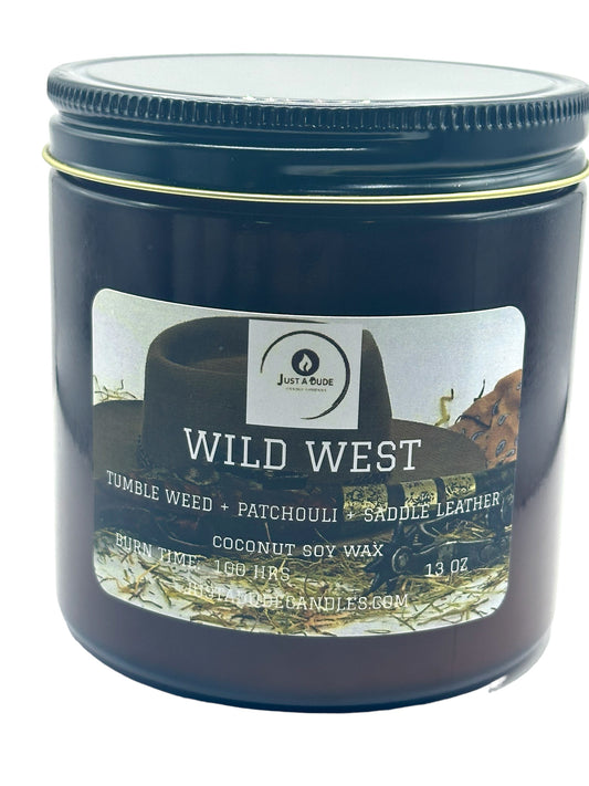 WILD WEST (TUMBLE WEED + PATCHOULI + LEATHER) AMBER JAR COLLECTION