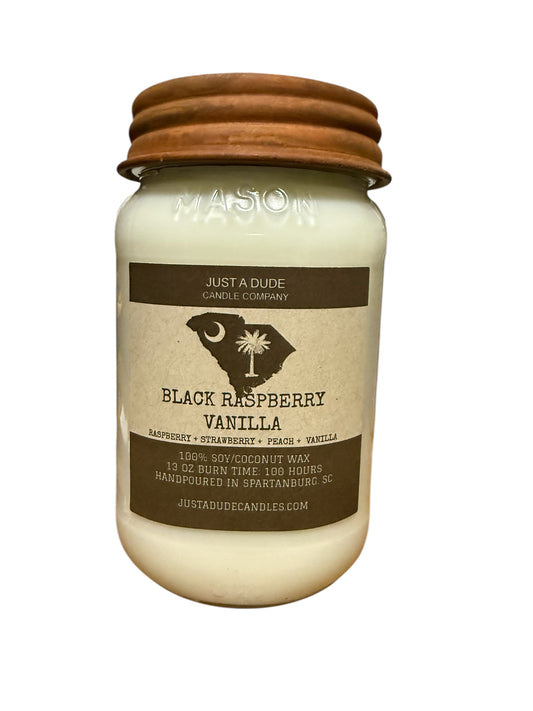 BLACK RASPBERRY VANILLA (RASPBERRY + STRAWBERRY + PEACH + VANILLA) HOMESTATE CANDLE